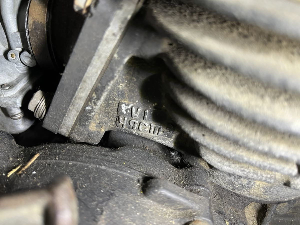 傷や汚れあり】ヤマハ YAMAHA YZ50 YZ80 4V1？ エンジン 実働 空冷の