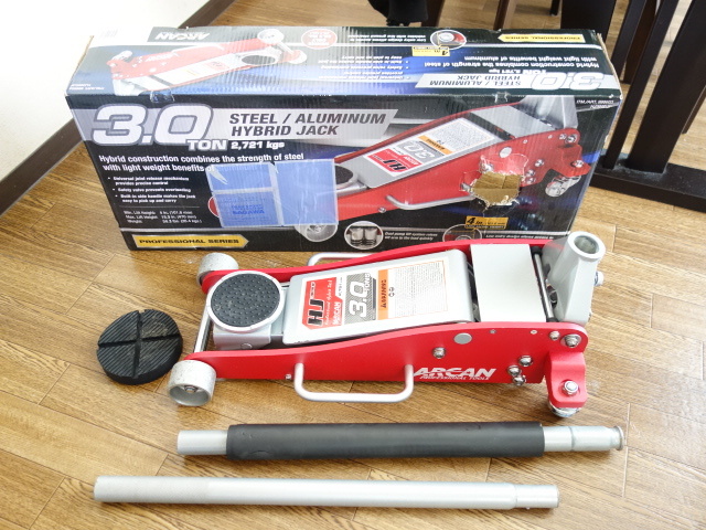 新型 ARCAN 底床 ガレージジャッキ アルミ ハイブリッド 油圧式 