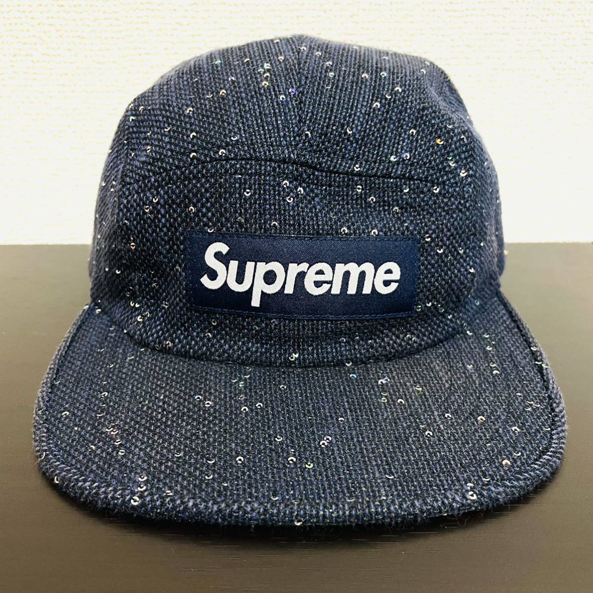 シュプリーム Supreme Sequins Camp Cap スパンコール Supreme Box