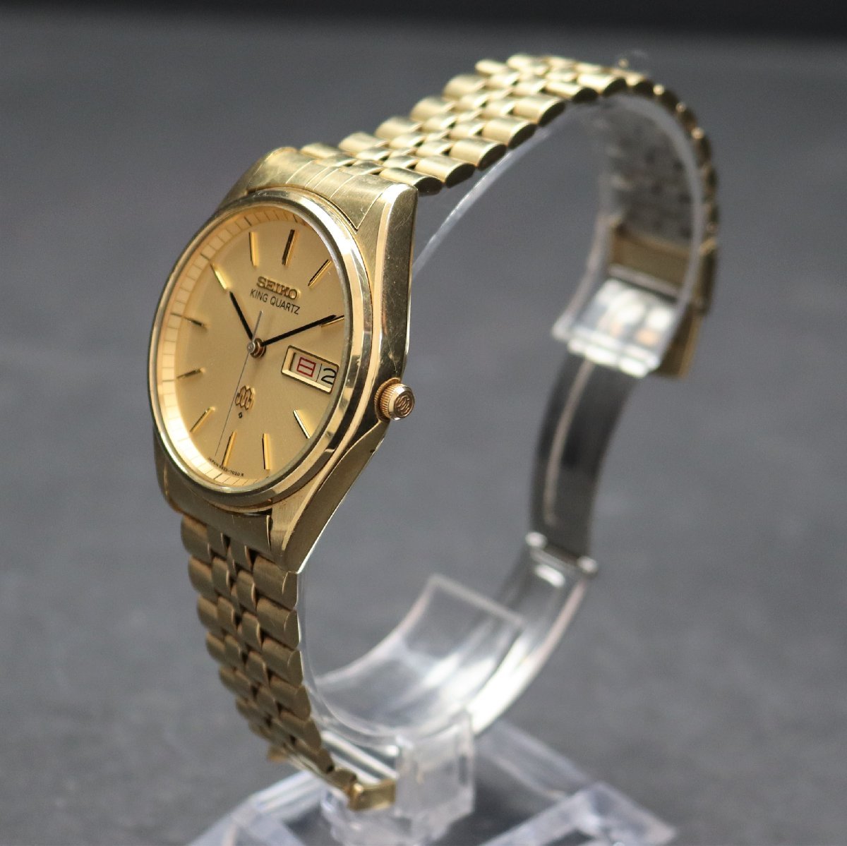 目立った傷や汚れなし】SEIKO KING QUARTZ セイコー キングクォーツ KQ 