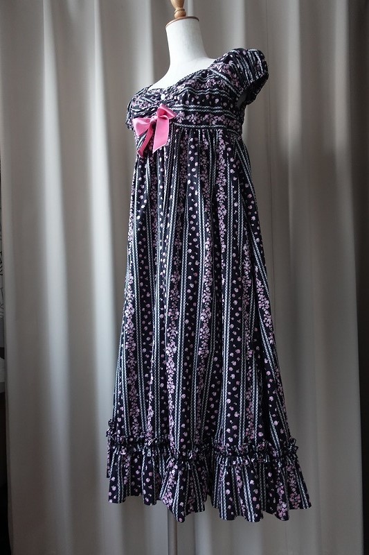 中古】Victorian Maiden ギンガムチェックリボンJSK ワンピース