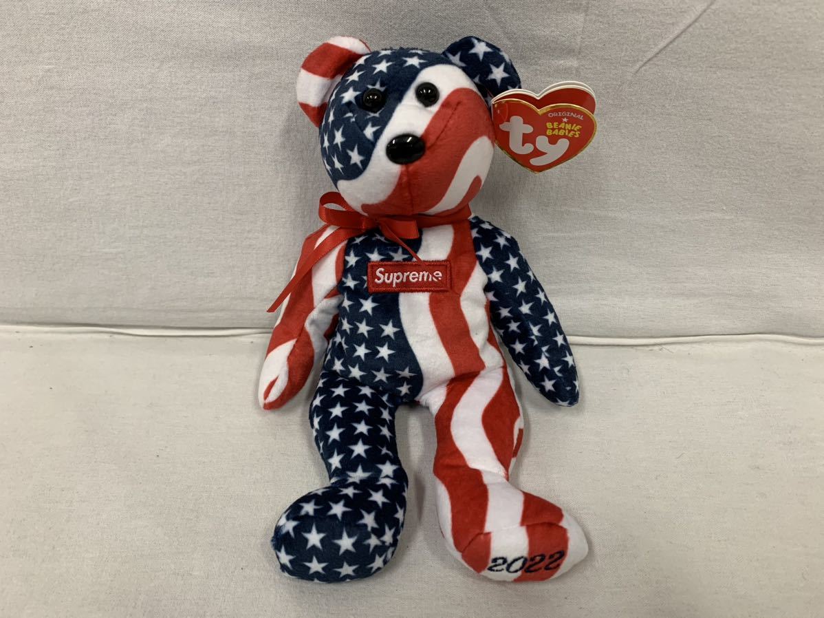 【未使用】Supreme ty Beanie Baby シュプリーム ぬいぐるみ クマ 2022 ビーニーベイビー 131/535Cの落札情報