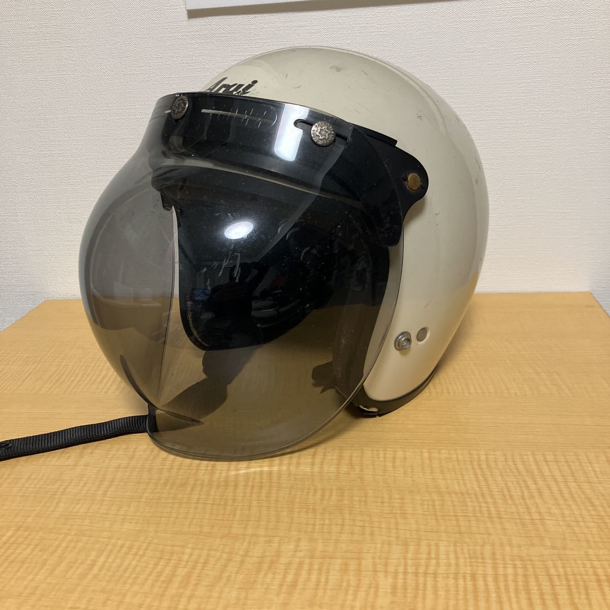 全体的に状態が悪い】アライ ジェットヘルメット arai クラシックsw