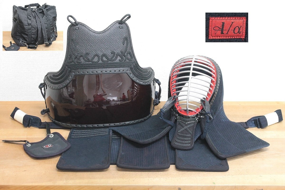 剣道防具 (面 垂れ 小手 胴 防具入れ) お値下げ可 剣道具 面、小手、胴、垂、防具袋 のセット 値下交渉可