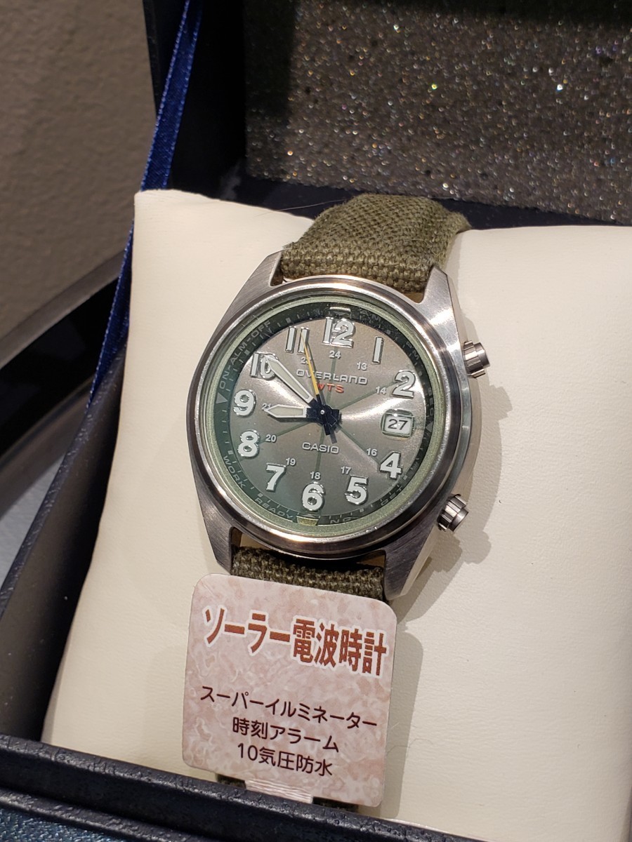 L3p85 CASIO OVERLAND 電波ソーラー OVW-100TDJ カシオ オーバーランド 腕時計 1000‐