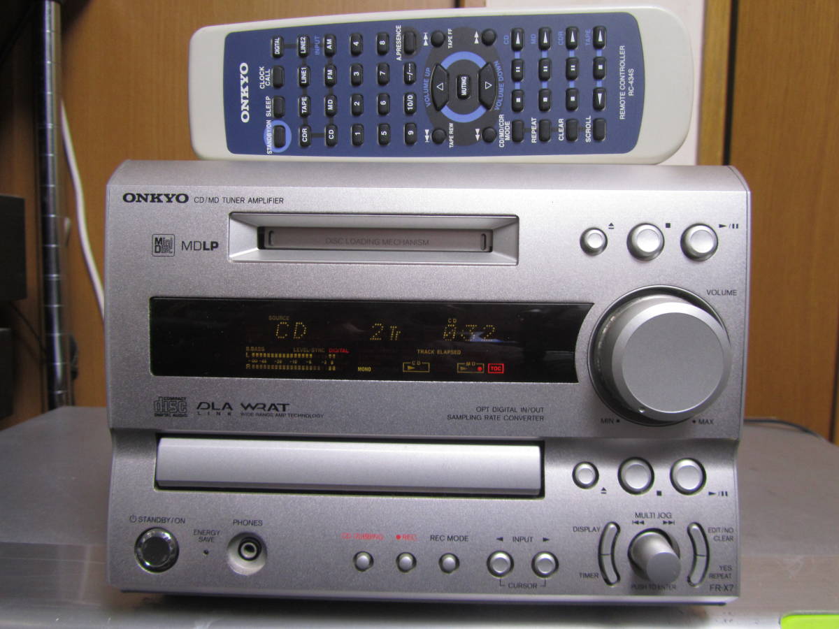 ONKYO BR-NX10 CD HDD ミニコンポ リモコン付 HDD80GB ONKYO HDD