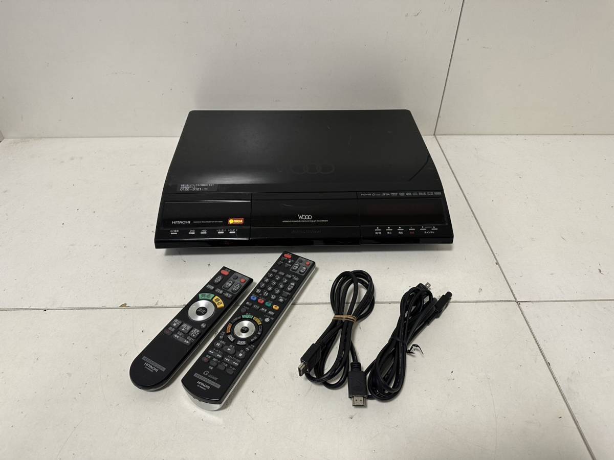 【やや傷や汚れあり】【HITACHI HDD DVD RECORDER レコーダー DVDH1000S 本体 リモコン】の落札情報詳細