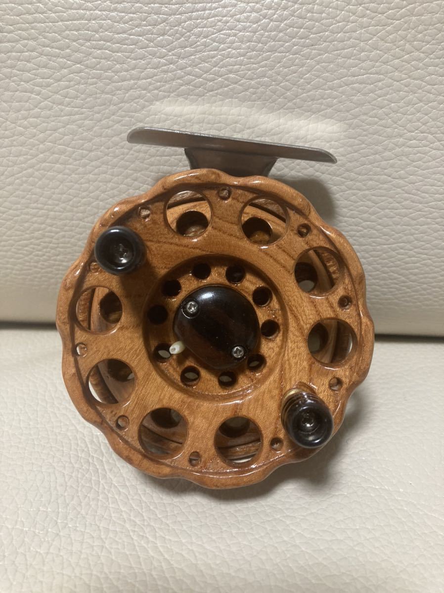 木製ヘチリール 銀座東作 漆塗り木製リール