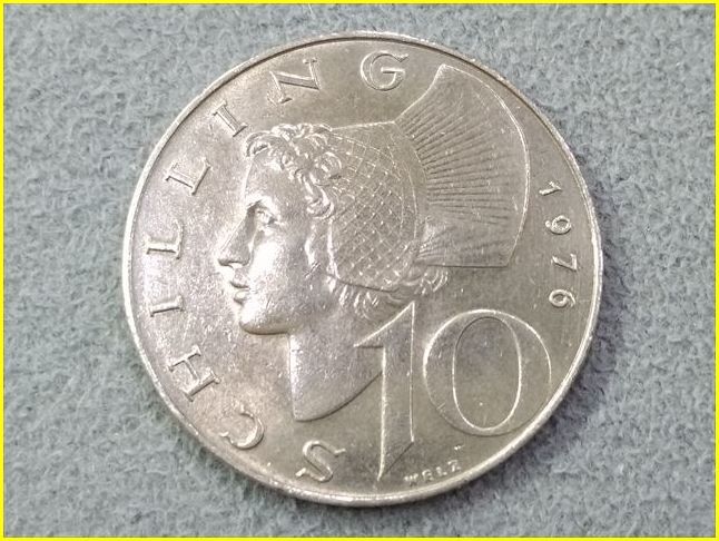 傷や汚れあり】【オーストリア 10シリング 硬貨/1976年】 10 SCHILLING