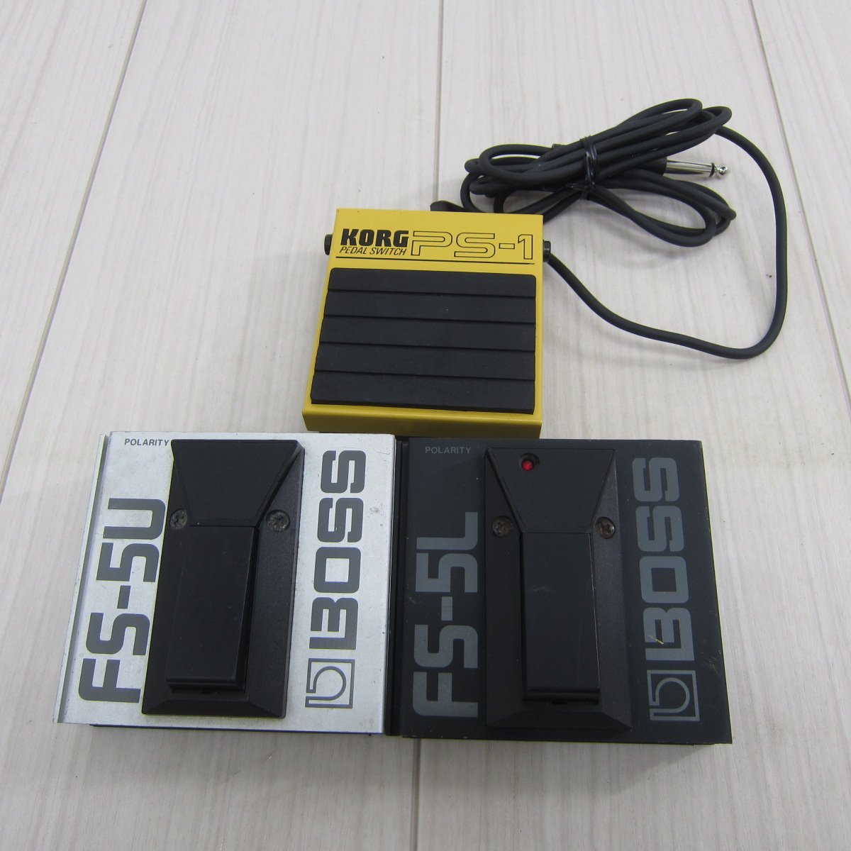 【全体的に状態が悪い】FJ169/1円スタート/ボス フットスイッチ BOSS FS5U FS5L PS1 ペダルスイッチの