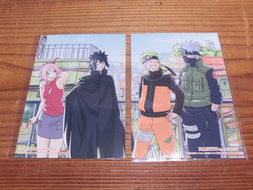 NARUTO J-WORLD 絆　第七班　和解　手ぬぐい　ナルト 目立った傷や汚れなし】T【2と-23】【送料無料】NARUTO 疾風伝 boruto