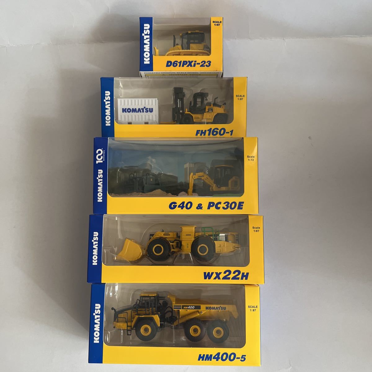 KOMATSU コマツ株主優待 オリジナルミニチュア6点セット コマツ 株主