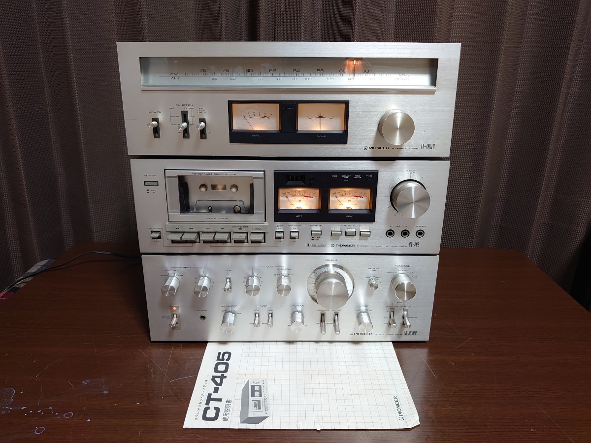 パイオニア Pioneer ステレオ チューナー カセットテープ デッキ