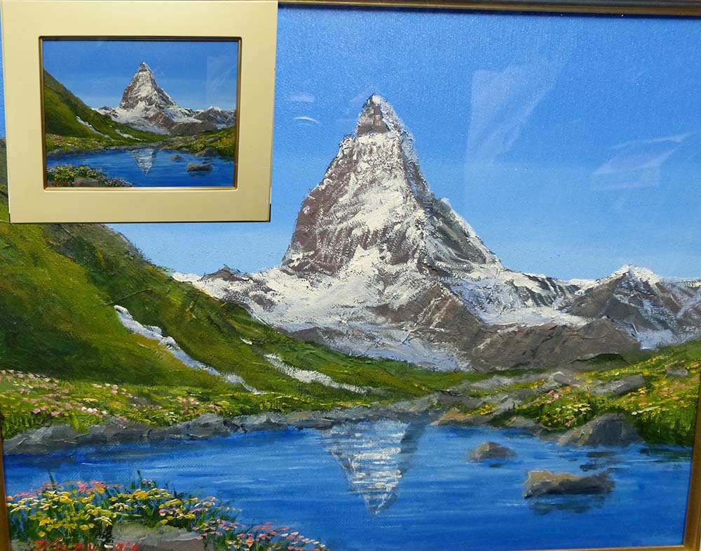 山田紀義 富士日本平(F4)油絵 山田紀義 富士日本平(F4)油絵 【公式通販】