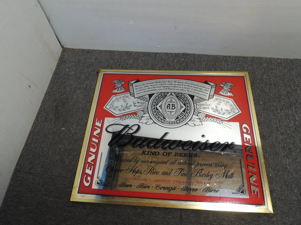 バドワイザー パブミラー 希少 バドワイザー ビンテージ パブミラー