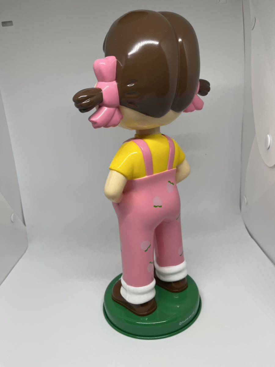 不二家　首振り人形　首ふりペコちゃん人形(ピーチ柄) レア　当選品 即決！ 当選品 ペコちゃん人形 ピーチ 首ふりペコちゃん