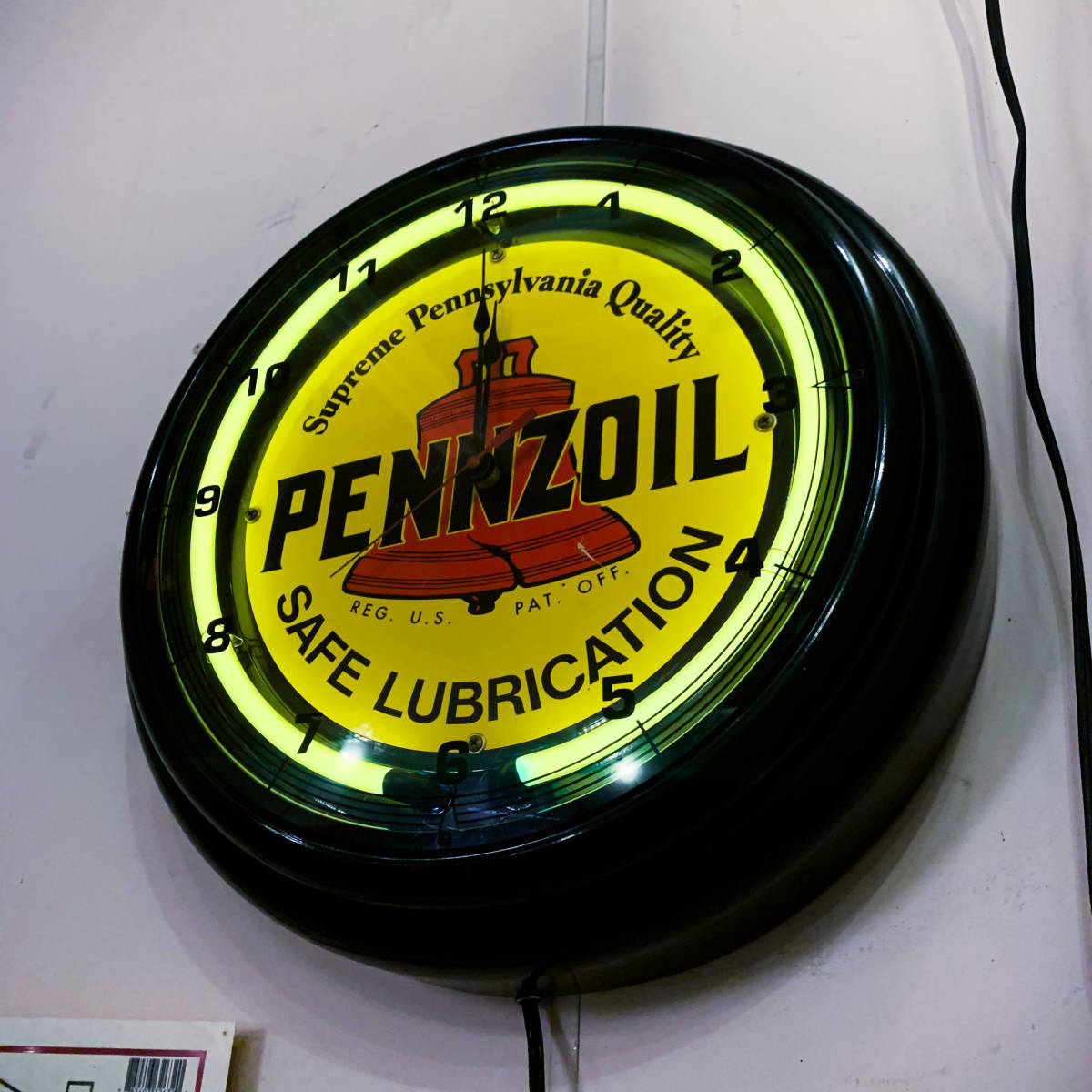 ペンゾイル ペンズオイル PENMZOIL 時計 壁掛け時計 ウォールクロック