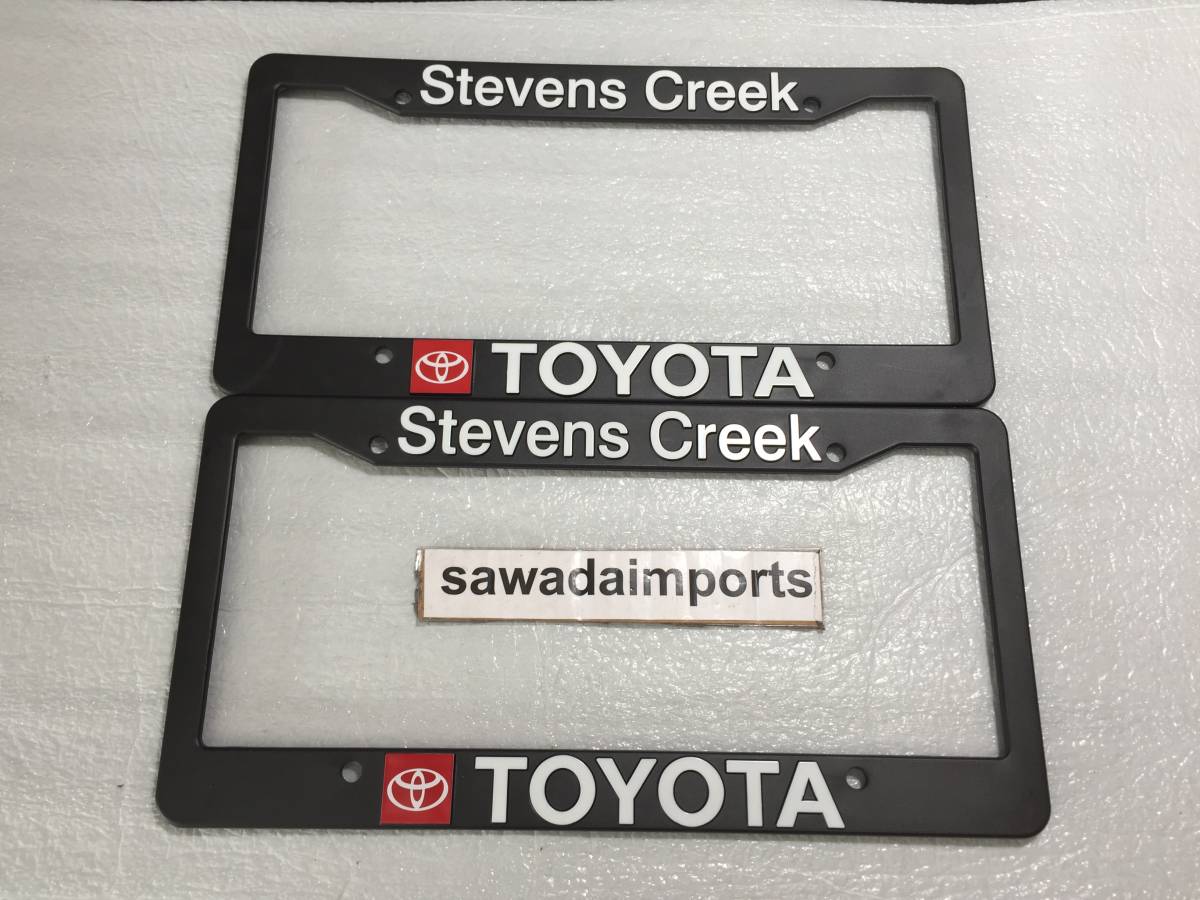 【未使用】米国トヨタ USDM 北米仕様 ディーラー ナンバープレート フレーム サンノゼ カリフォルニア カローラ ハイラックスサーフ