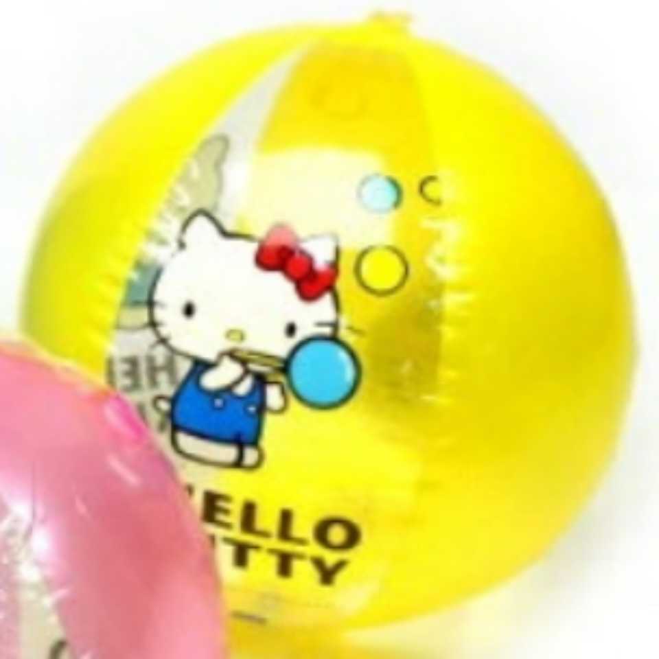 【未使用】新品 ハローキティ HELLO KITTY ビーチボール エアーボール ボール キティちゃん プール 海 レジャー アウトドア