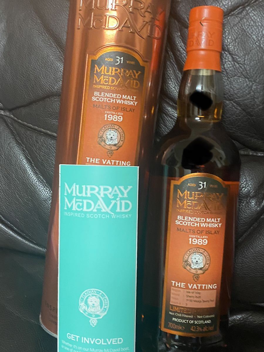 未開封 マーレイ・マクダヴィッド モルツオブアイラ1989 33年 42.8度