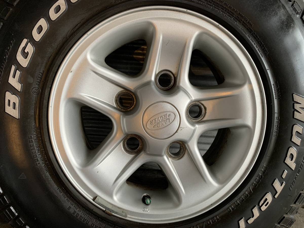 ランドローバー ディフェンダー 110，90 スペアタイヤ 純正ホイール BF 