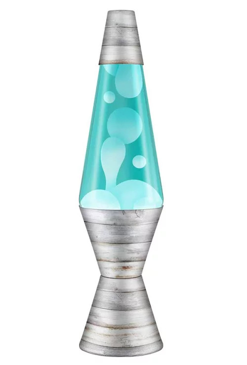 【未使用】ラバライト/Lava Light ラバランプ(2495) White Wax Teal liquid Glass Globe