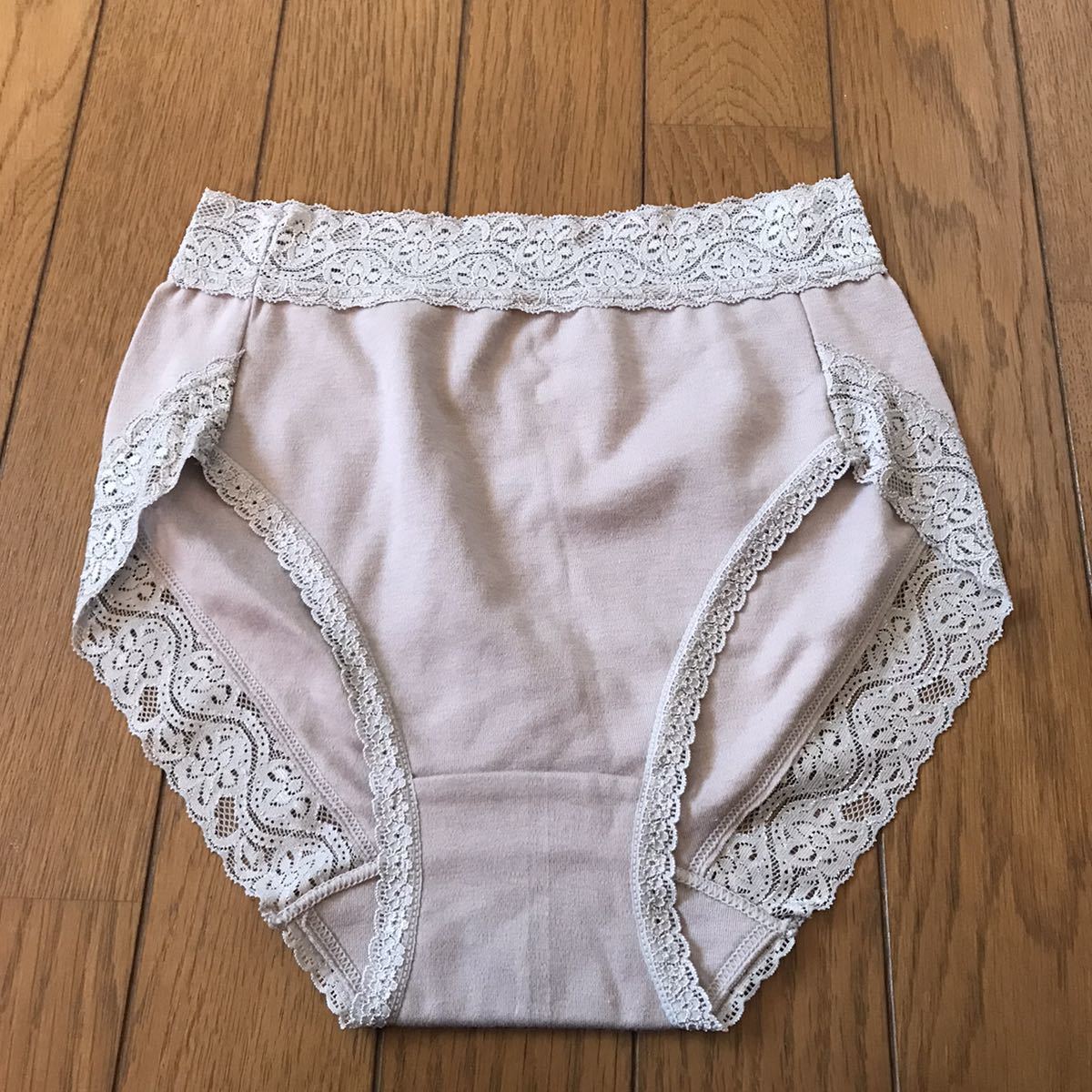 【未使用】日本ニット工業組合連合会／綺麗なレース 入りのレギュラーデザインショーツ L 薄手 ストレッチ ＊ヘム裾 紫色系／新品未使用タグ無の落札情報詳細 ヤフオク落札価格検索 オークフリー