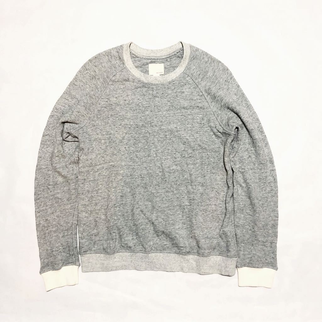 【やや傷や汚れあり】BAND OF OUTSIDERS/CREW NECK SWEATER/SWEAT/Heather Grey/バンドオブ