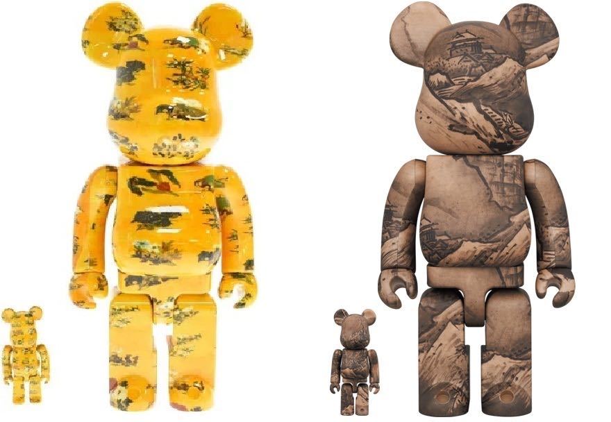 未使用】BE@RBRICK 伊藤若冲&雪舟 セット 100% & 400%の落札情報詳細