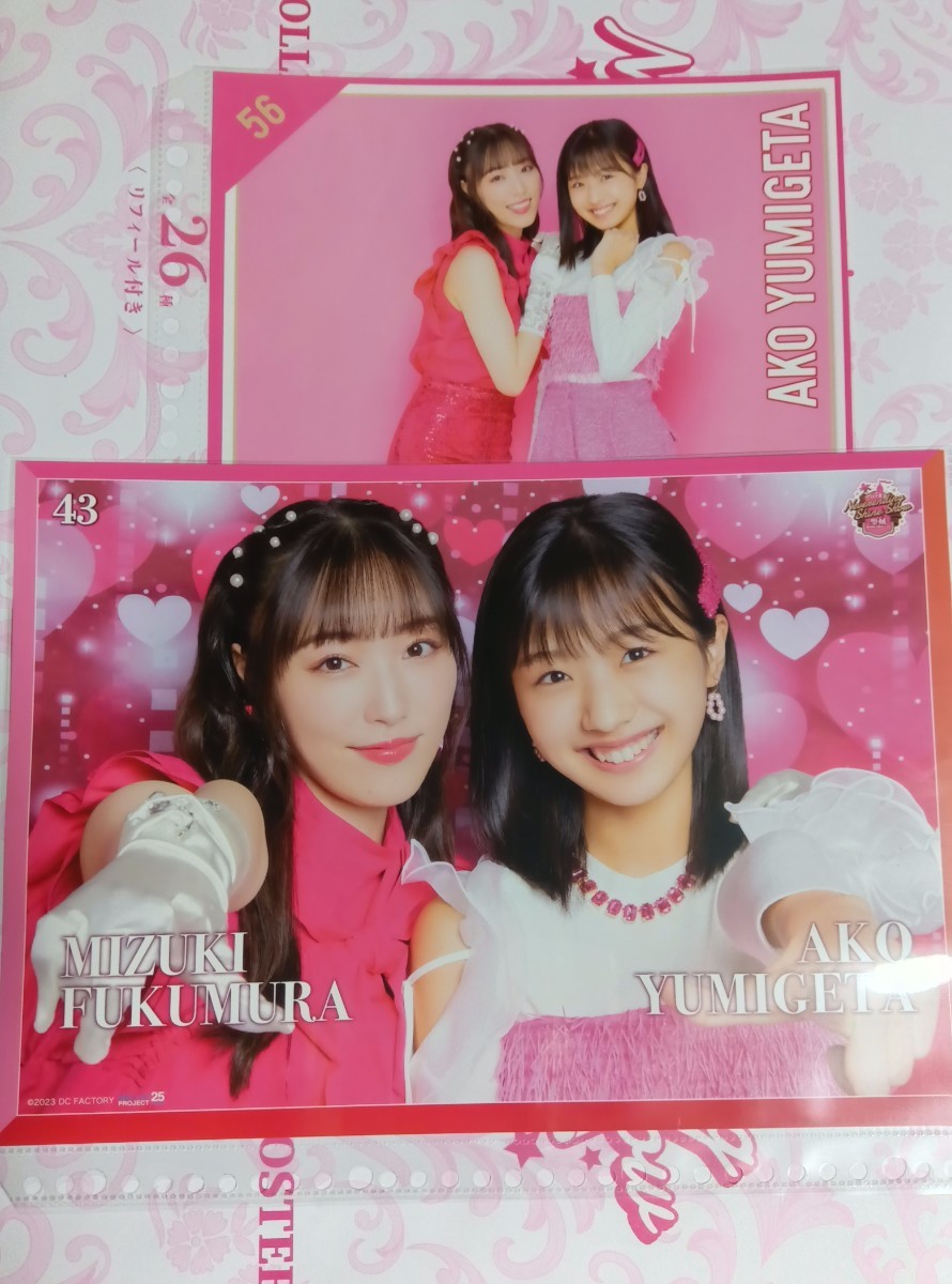 目立った傷や汚れなし】弓桁朱琴☆2種☆2ショットピンナップポスター