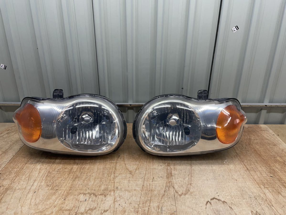 美品 レンズコーティング済み エブリィワゴン DA64W ヘッドライト 左右 超美品 レンズコーティング済み エブリィワゴン DA64W ヘッドライト 左右