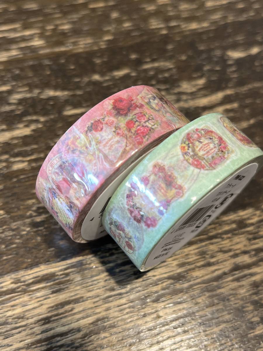 コルテ 廃盤マスキングテープ アンティークマルシェ エンジェル 6本セット 中古 コルテ 廃盤マスキングテープ アンティークマルシェ エンジェル