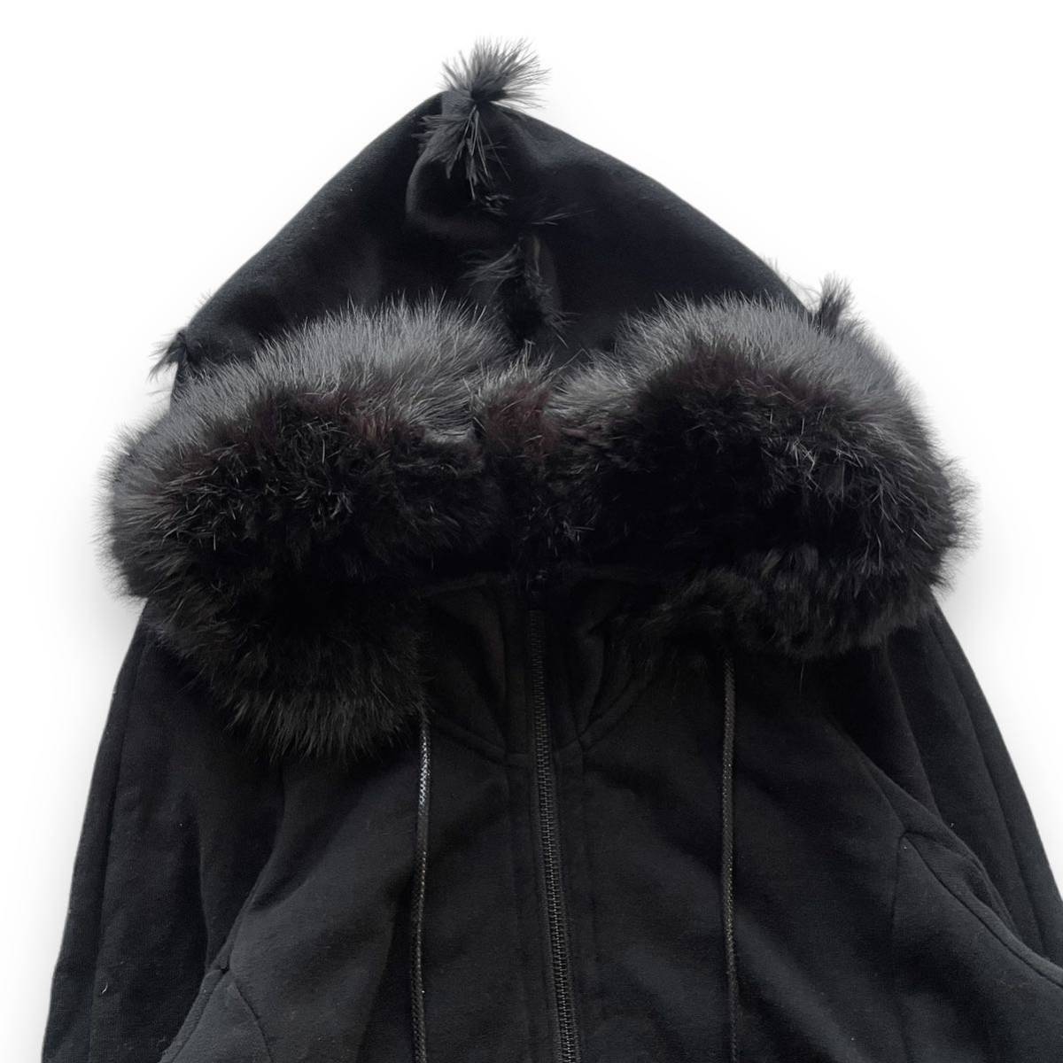 ifsixwasnine ファー パーカー ブラック