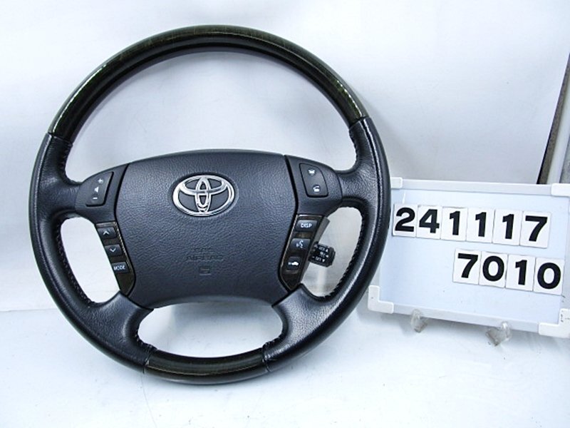 18 クラウン 純正 ウッドコンビ ハンドル ステアリング黒木目 美品 定番，新作登場 ☆UZS186 18 クラウン マジェスタ 純正 ウッドコンビ