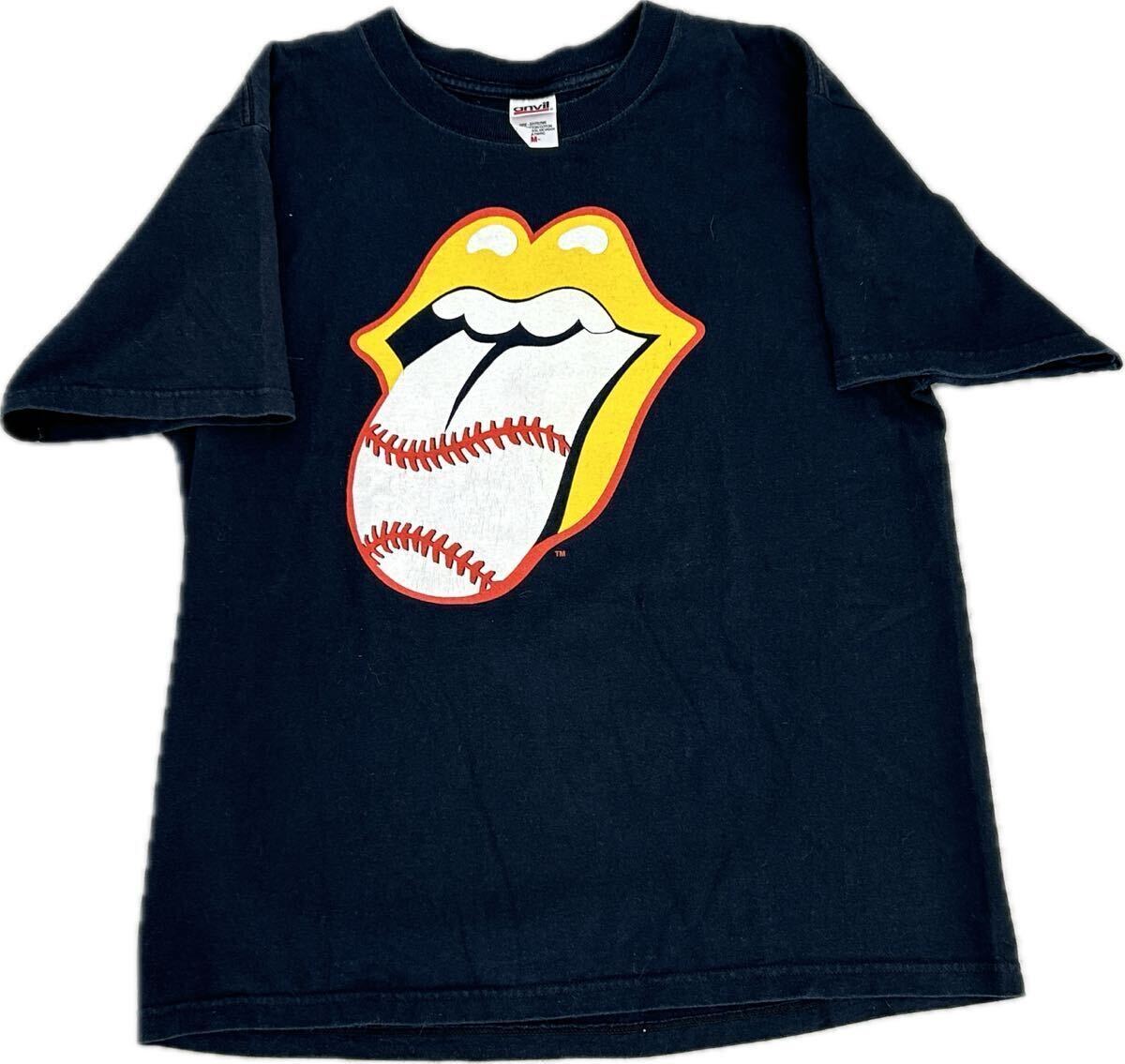 【やや傷や汚れあり】2005s USA製 Rolling Stones Tee Shirt ローリングストーンズ バンド Tシャツred