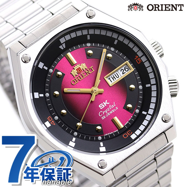 [稼働] Orient chronograph simple レッドダイヤル 稼働] Orient chronograph simple レッドダイヤル