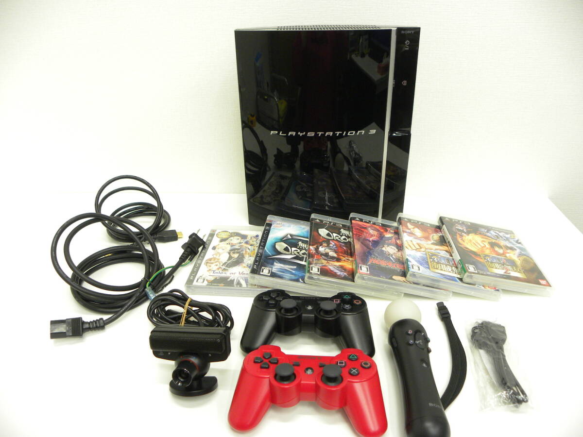 PlayStation3 本体一式 セット PS3一式+ソフト4本他 PlayStation3