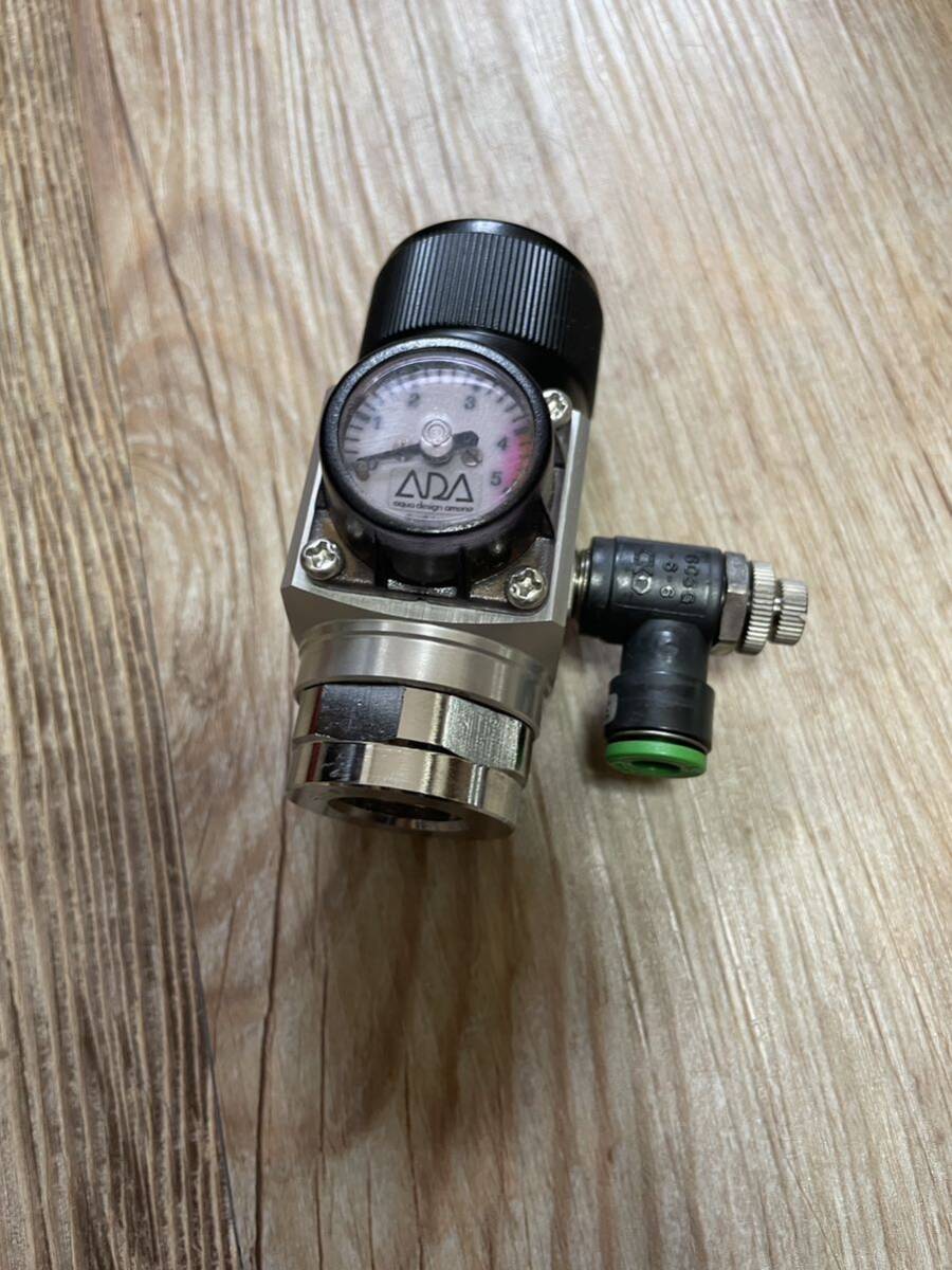 ADA CO2スピードレギュレーター➕ELバルブ ADACO2スピードレギュレーターと電磁弁/EL-VALVEとボールバルブ