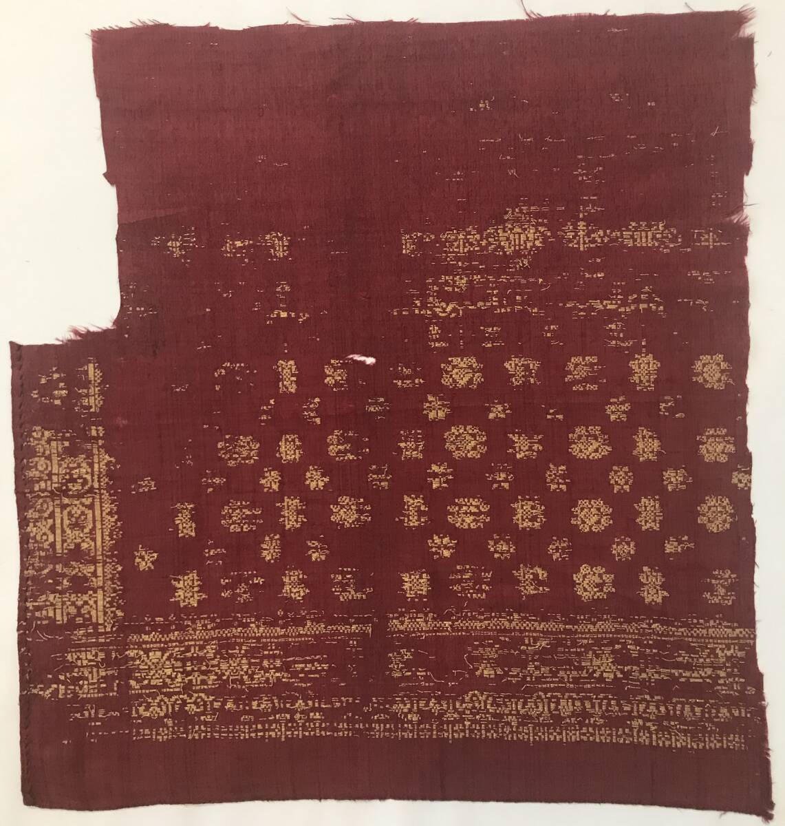 スマトラ島パレンバン金刺繍乳児覆い布