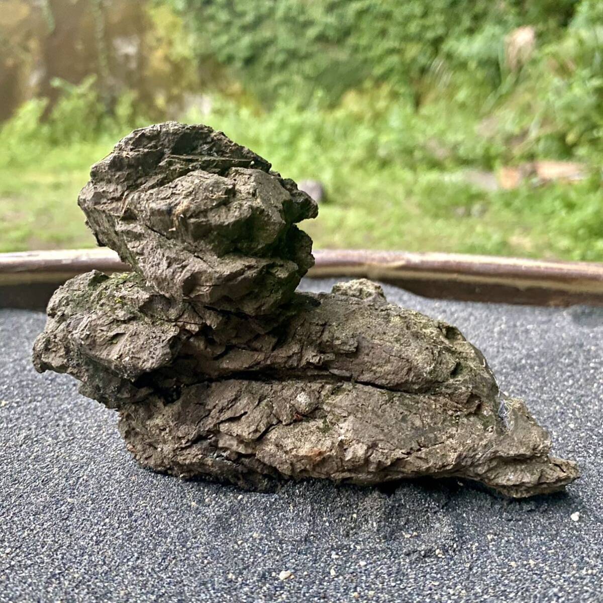 盆栽鉢 水石 重 自然石 盆石 盆栽 和風ガーデニングの鉢と飾りの石