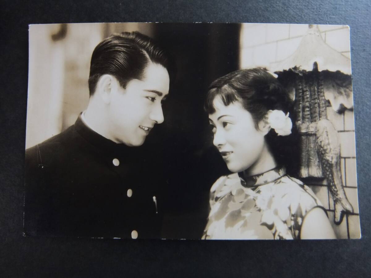 李香蘭 長谷川一夫 上原謙 戦前 絵葉書 ブロマイド 昭和 女優 俳優 やや傷や汚れあり】戦前戦中☆李香蘭/長谷川一夫☆女優男優ブロマイド