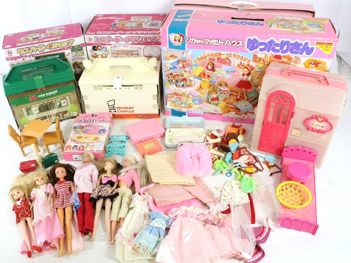 リカちゃん セット 大量 ミスド モス ハウス お寿司屋さん ペット 