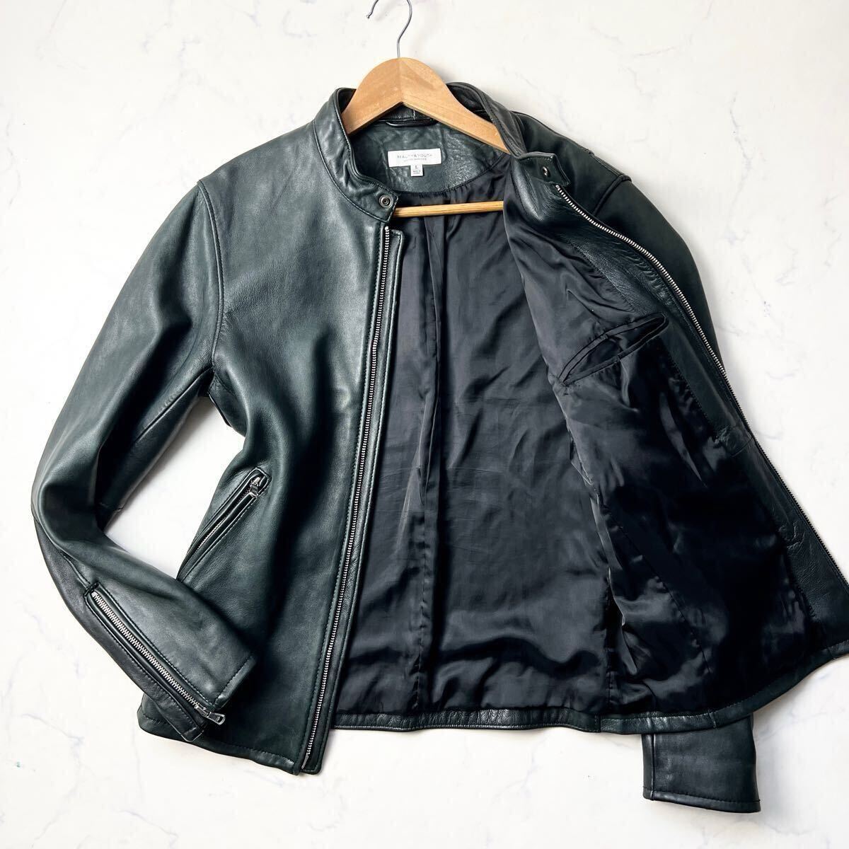 新品 BEAUTY&YOUTH ユナイテッドアローズ L レザー ライダース