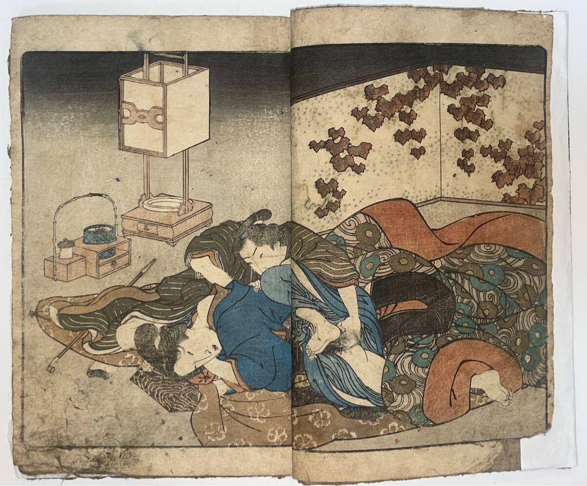 hana_desu15 貴重 春画本 十図 江戸時代 本物 浮世絵 木版画