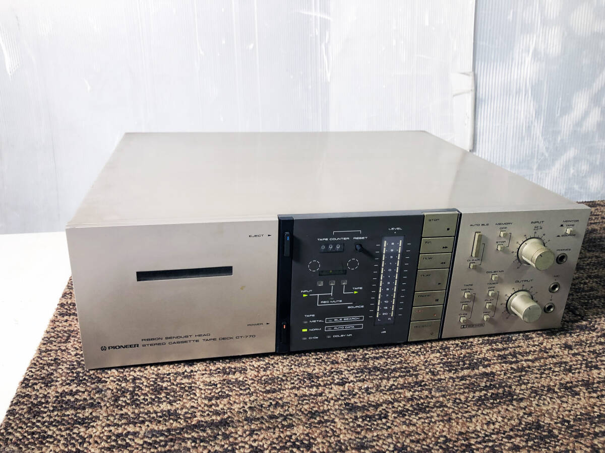 Pioneer CT-770 3ヘッド ステレオカセットデッキ PIONEER パイオニア
