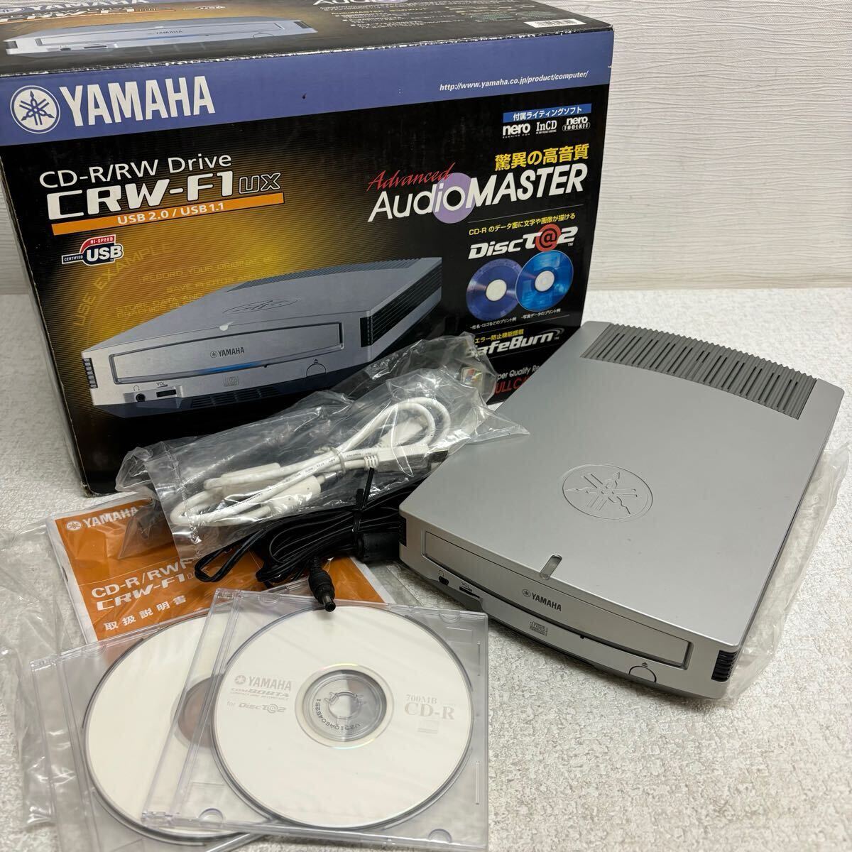 【目立った傷や汚れなし】1216E6 YAMAHA ヤマハ CD-R/RW Drive CRW-F1 UX Advanced Audio ...