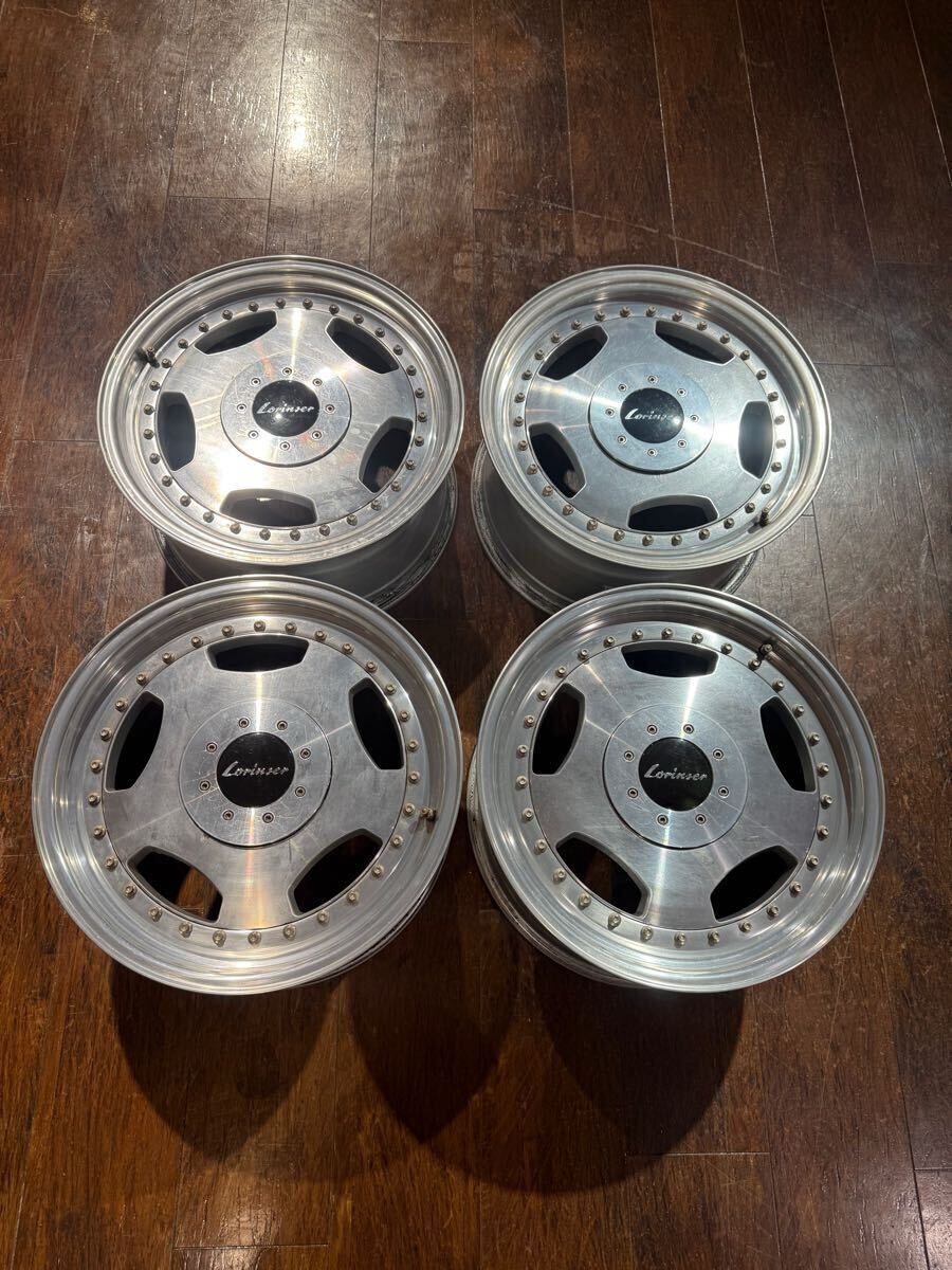 【目立った傷や汚れなし】超希少! 正規品 w124 500E PORSCHEライン Lorinser ロリンザー R91 3ピース RONAL ...