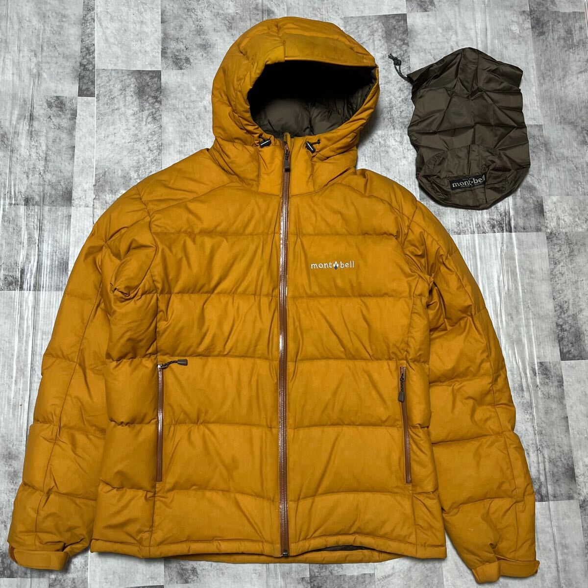 モンベルGORE-TEX 800FPパーマフロストダウンパーカイエローM