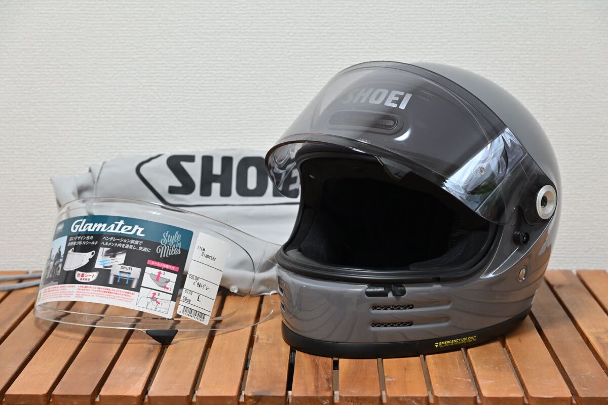 SHOEI】 グラムスター XL バサルトグレー スモークシールド