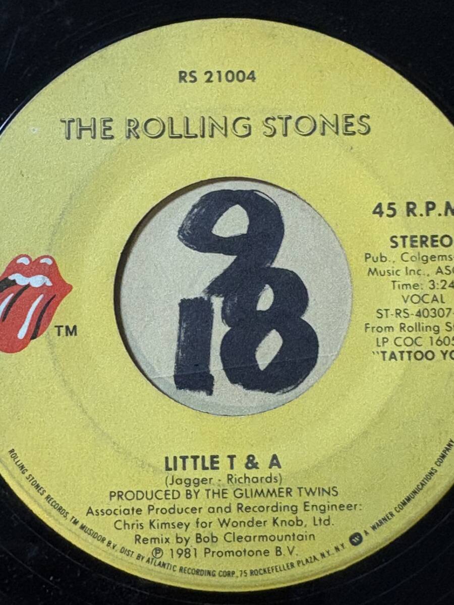 【目立った傷や汚れなし】THE ROLLING STONES WAITING ON A FRIEND / LITTLE T & A 両面EXの ...
